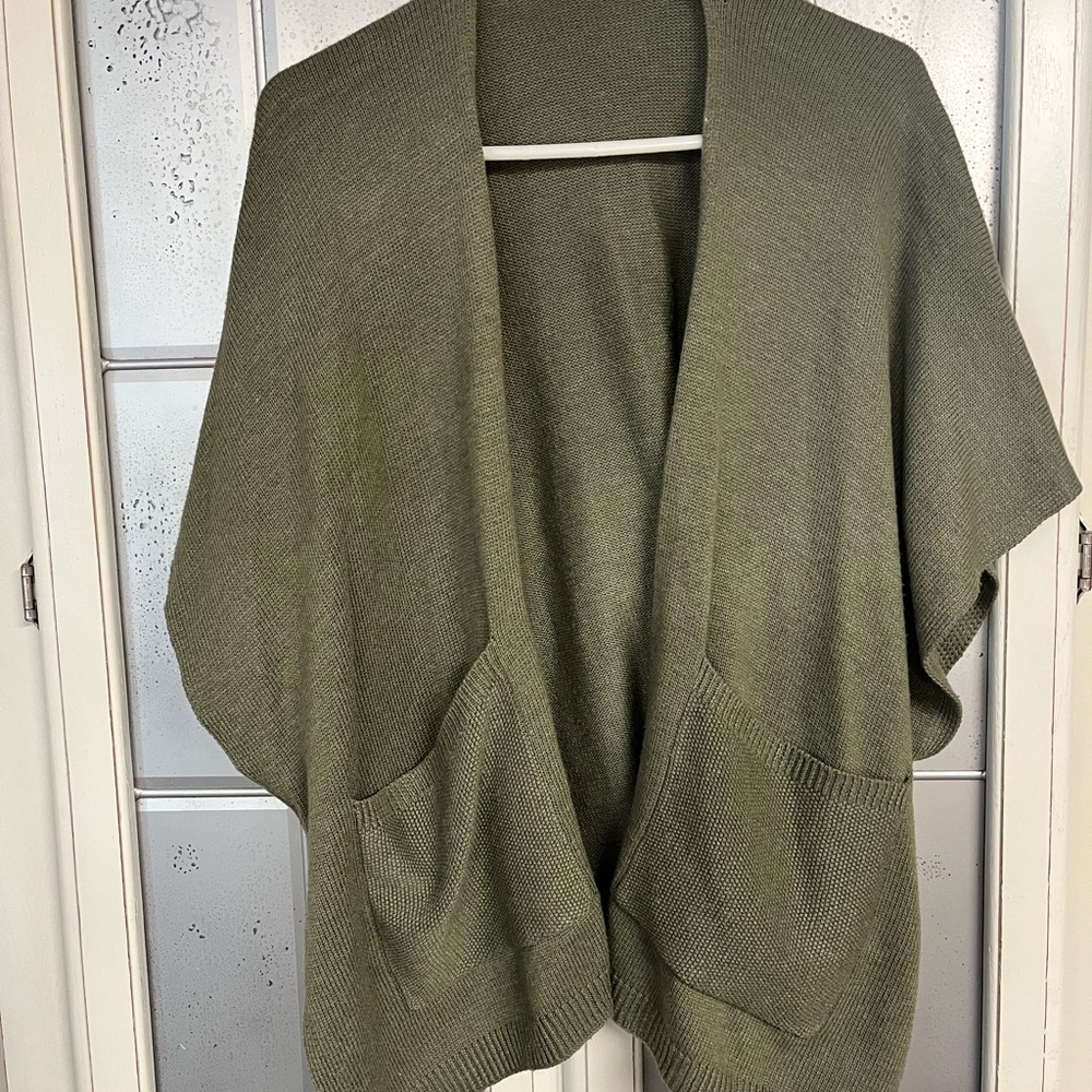 LOFT Green Shrug Sweater